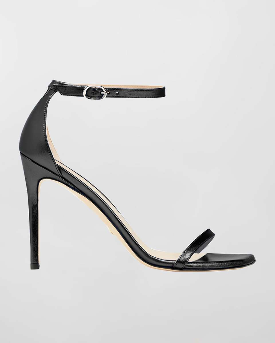 Nudistcurve Metallic Ankle-Strap Sandals